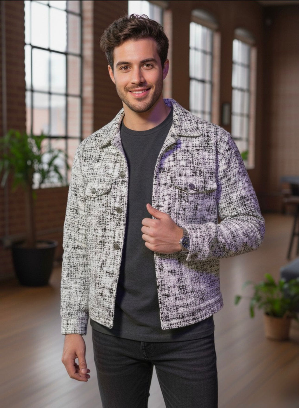 Sobrecamisa "Urban Weave" - Diseño Texturizado Premium