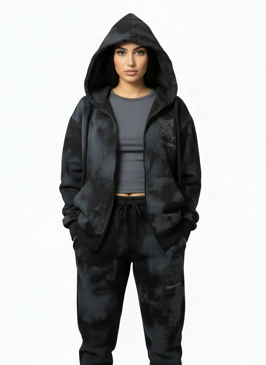 Conjunto culture streetwear Blackletter noir premium