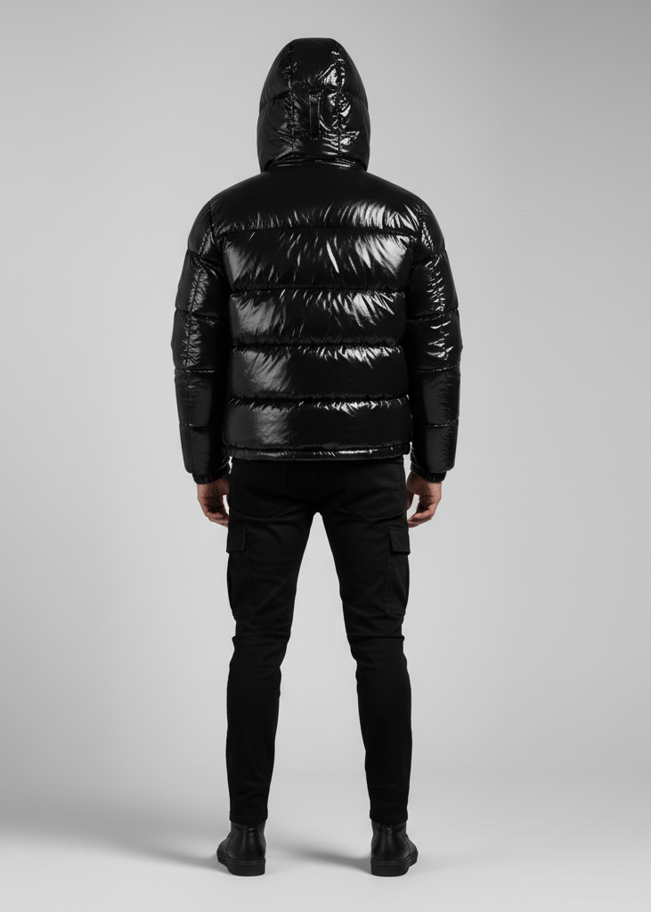 Plumífero Premium "Gloss Black Puffer" - Edición Invierno