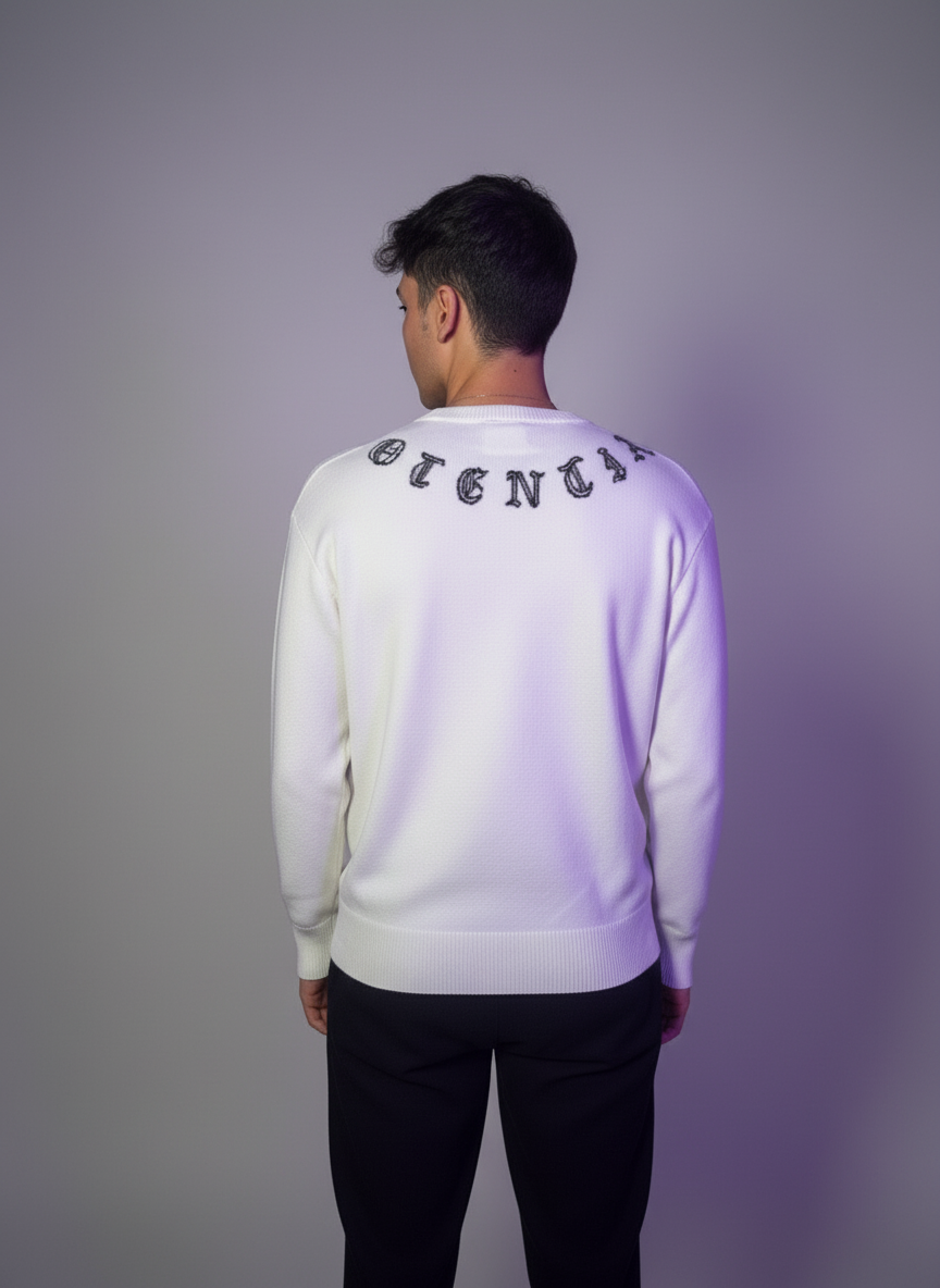 Jersey de Punto Premium "Gothic Logo Knit" - Colección Exclusiva