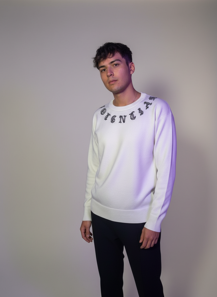 Jersey de Punto Premium "Gothic Logo Knit" - Colección Exclusiva