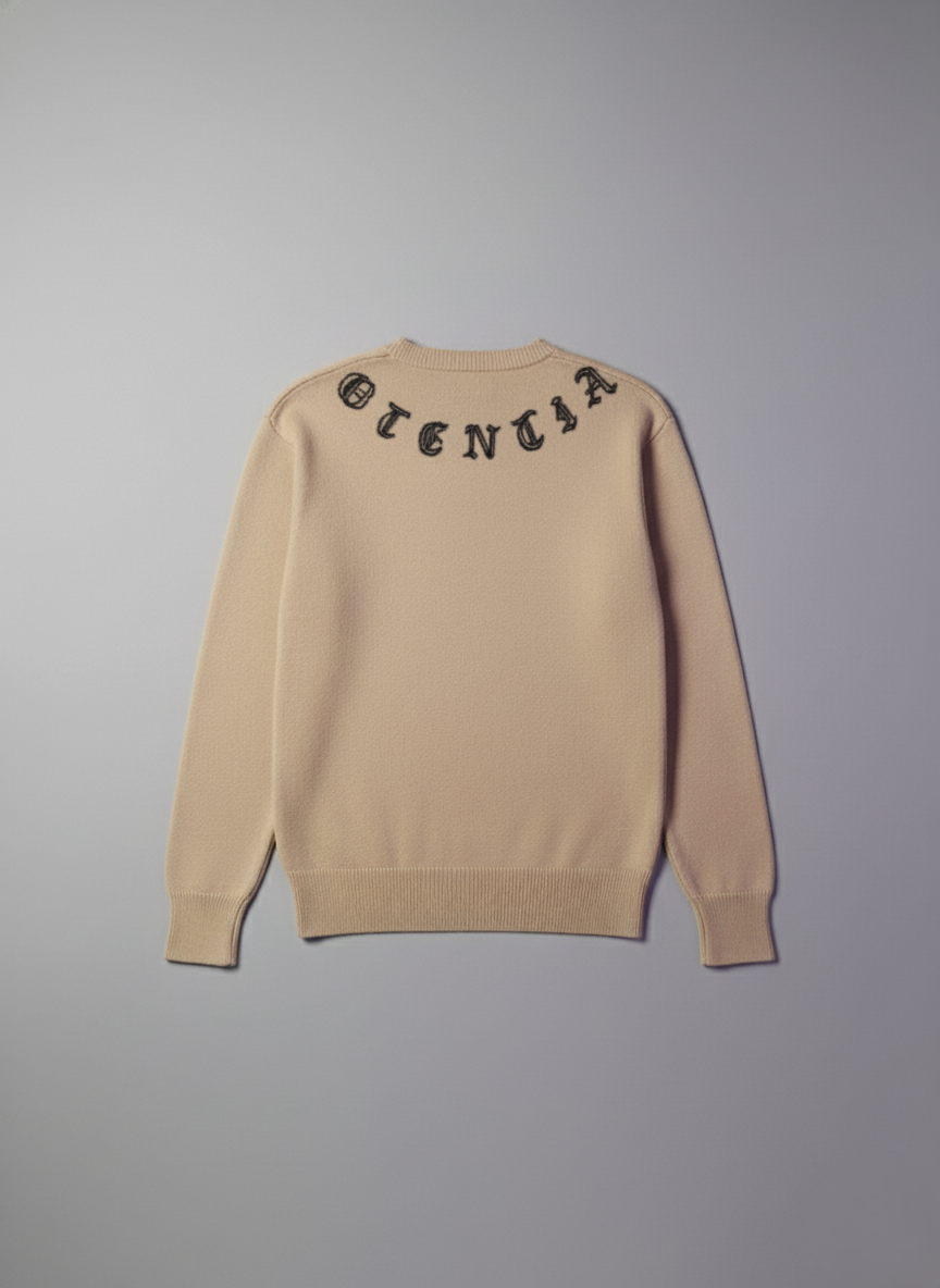 Jersey de Punto Premium "Gothic Logo Knit" - Colección Exclusiva